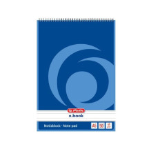Bloknotas Herlitz 110734 A7 / 50l su spirale, lang. (10 / 320)