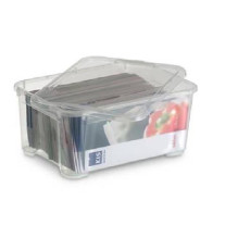 Storage box with lid Kis, 14l, 38 x 27 x 19 cm