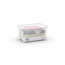 Storage box with lid Kis, 14l, 38 x 27 x 19 cm