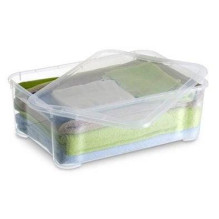 Daiktadėžė KIS, 31,5 l, skaidri, 55,5×39×19 cm Daiktadėžė KIS, 31,5 l, skaidri, 55,5×39×19 cm