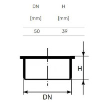 Socket plug Magnaplast DN50