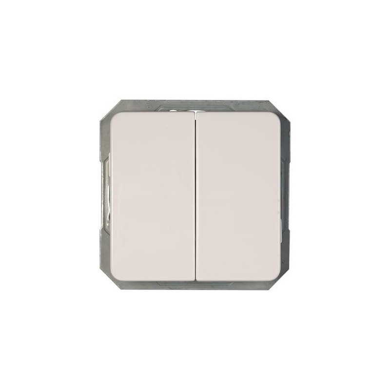 Perjungiklis VILMA LX200, 2klav., baltos spalvos