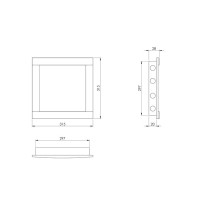 CONTROL HATCH PLASTIK 300MMX300MM CONTROL HATCH PLASTIK 300MMX300MM