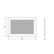 Ventiliacijos grotelės EUROPLAST VR2517P, 250 x 170 mm Ventiliacijos grotelės EUROPLAST VR2517P, 250 x 170 mm