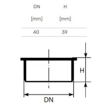 Cap diameter - 40 mm Cap diameter - 40 mm