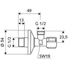 VALVE COMFORT 1 / 2X1 / 2 SCHELL