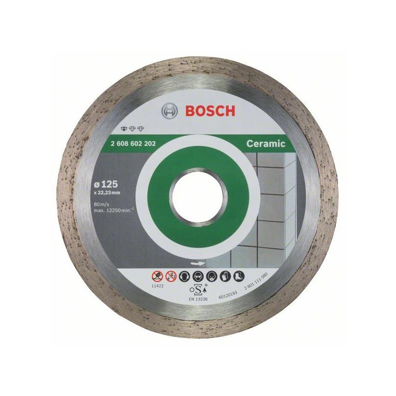 DIAM. CUT.DISC BOSCH CERAM. 125X22,23MM