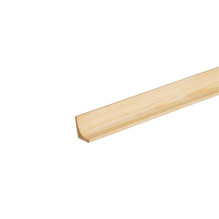 Finishing angle, pine, 2500 mm x 19 mm Finishing angle, pine, 2500 mm x 19 mm