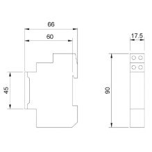 Laikmatis ETI, mechaninis APC-DR1, 16 A