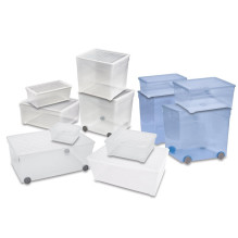 Daiktadėžė CURVER, 18,5 l, skaidri, 40×34×16 cm Daiktadėžė CURVER, 18,5 l, skaidri, 40×34×16 cm
