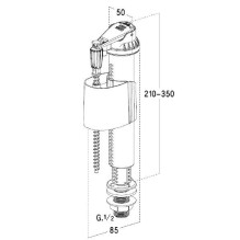Valve Nicoll SIL50, 210 mm Valve Nicoll SIL50, 210 mm