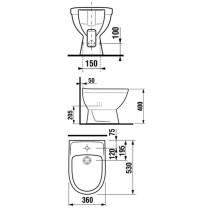 Jika Lyra Plus Floorstanding Bidet White