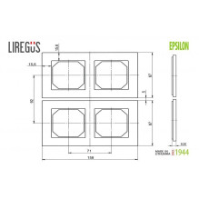 2-WAY FRAME WHITE GLASS