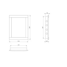 HATCH PLASTIC CONTROL 200X250 MM HATCH PLASTIC CONTROL 200X250 MM