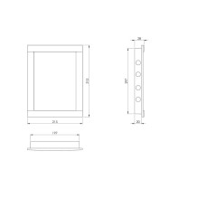 Revizinės durelės EUROPLAST PL2030, 20 x 30 cm