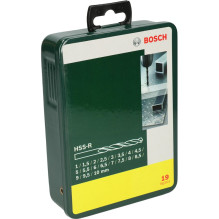 Metalo grąžtų komplektas Bosch 2607019435, 19 vnt Metalo grąžtų komplektas Bosch 2607019435, 19 vnt