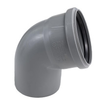 Vidaus kanalizacijos alkūnė HTplus, Ø 75 mm, 67°