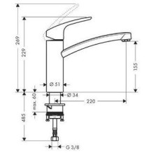 KITCHEN MIXER INOX FOCUS E2 KITCHEN MIXER INOX FOCUS E2