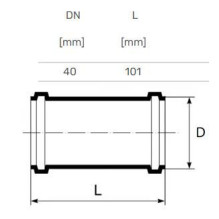 Coupling internal repair D40 PP Coupling internal repair D40 PP