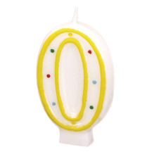 Numeral candle 0, 7,3 cm
