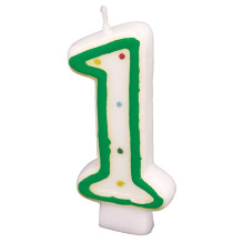 Numeral candle 1, 7,3 cm