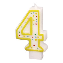 Numeral candle 4, 7,3 cm
