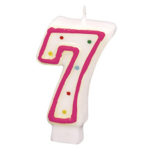 Numeral candle 7, 7,3 cm