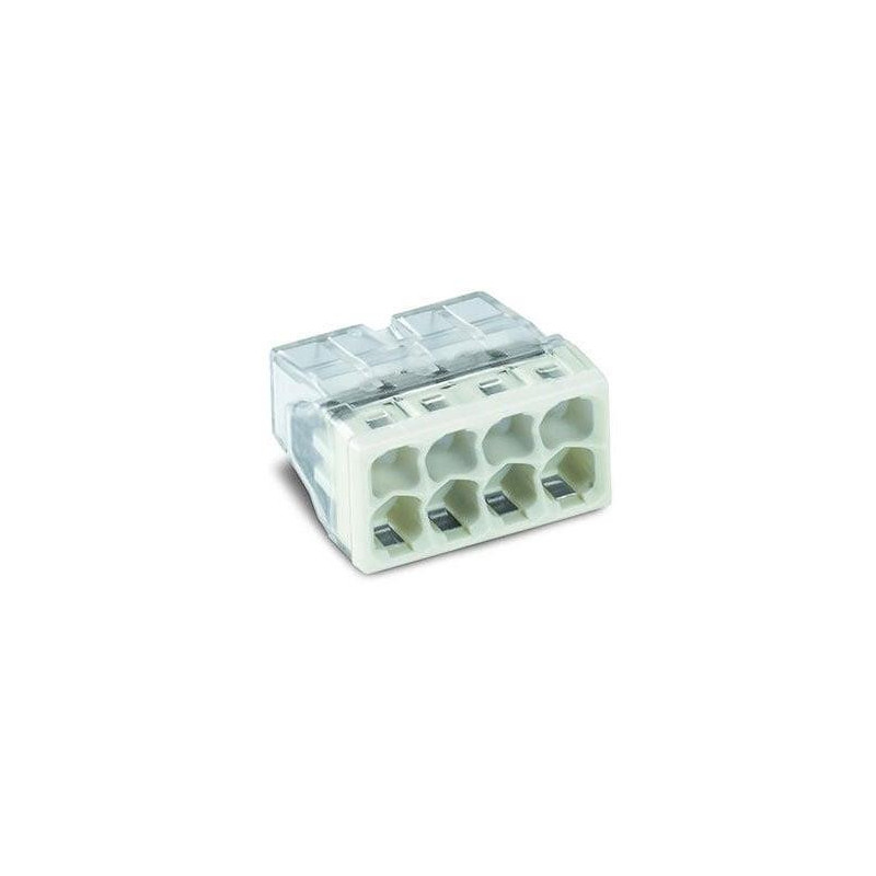 Laidų jungė Wago 2273-208 / 5, 8 x 0,5-2,5 mm², 450 V, 5 vnt.