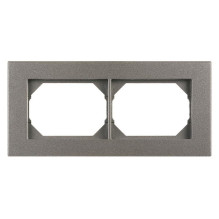 FRAME VILMA XP500 2-GANG MET