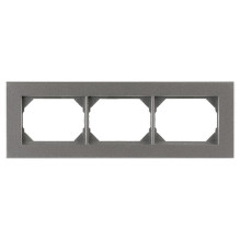 FRAME VILMA XP500 3-GANG MET
