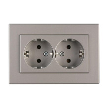 SOCKET VILMA XP500 1+1 W / E MET