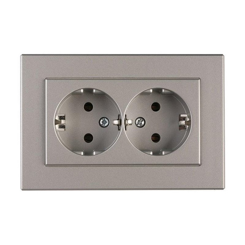 SOCKET VILMA XP500 1+1 W / E MET