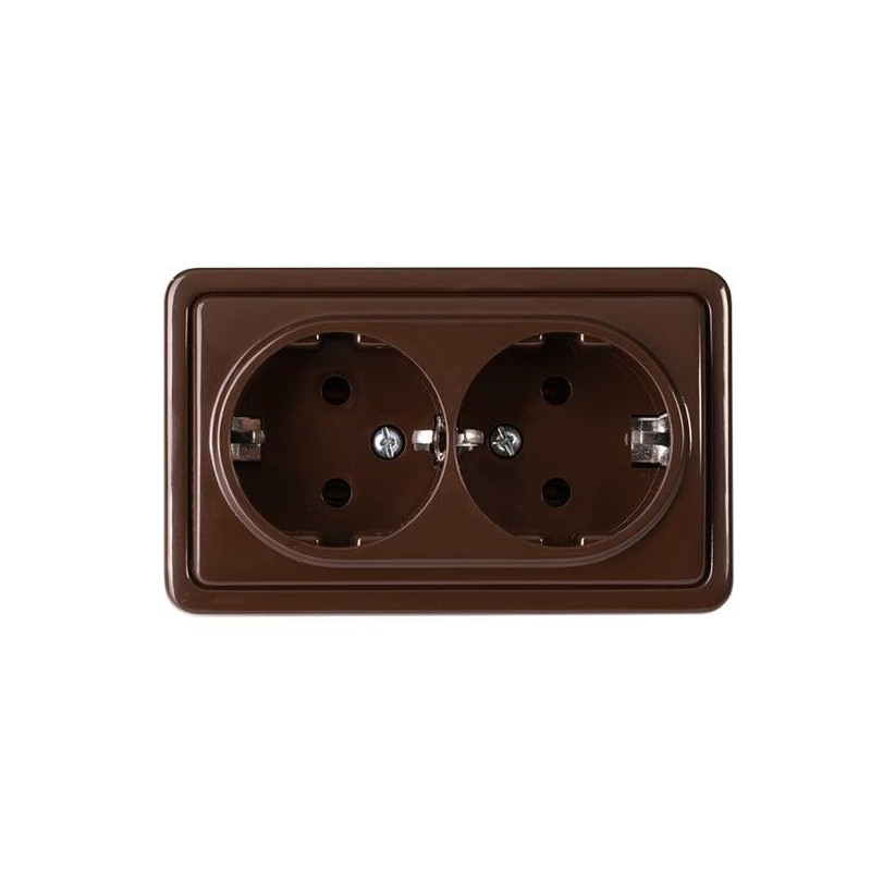 ROSETTE RP16-021 GND 2PNTS TOP BROWN SL+