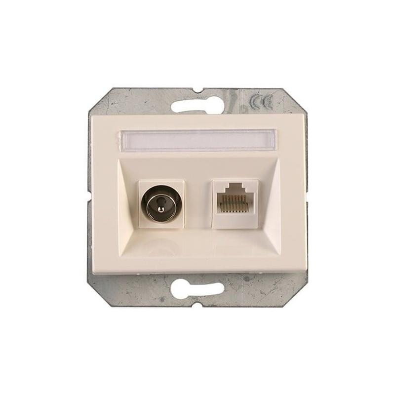 COMPUTER AND TV SOCKET TVL / KLRJ45-15E2-