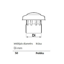 Ventiliacinis stogelis Wavin, Ø 50 mm