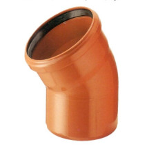 Sewer bend 110x22 PVC, colour-brown Sewer bend 110x22 PVC, colour-brown