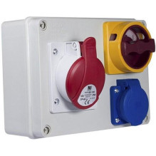 Skydelis Pawbol R-BOX 190 B.1093W-S, 16A IP44 Skydelis Pawbol R-BOX 190 B.1093W-S, 16A IP44
