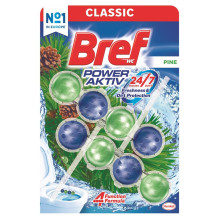 WC valiklis-gaiviklis BREF POWER AKTIV PINE, 2×50 g