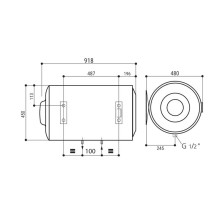 Ariston Regent REG 100 H Horizontal 100L