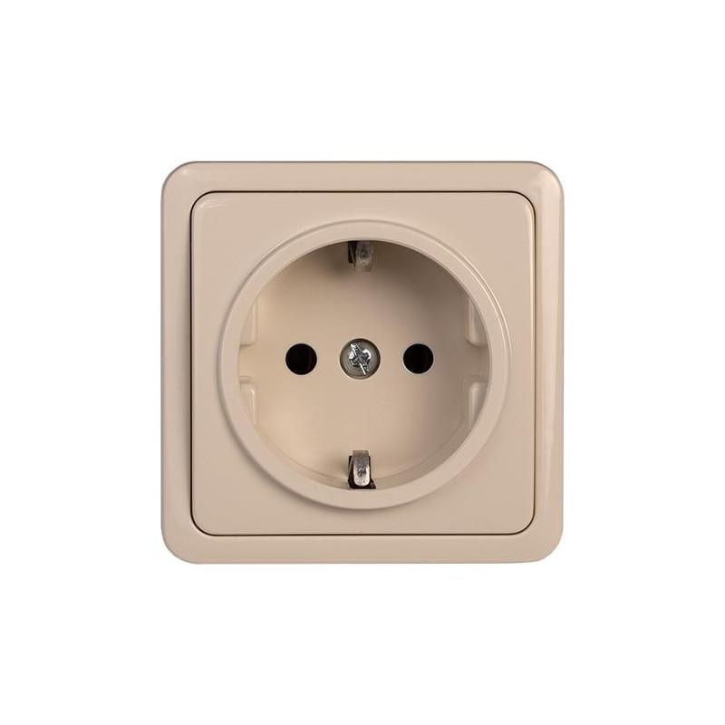 SURFACE MOUNTED SOCKET WITH EARTH