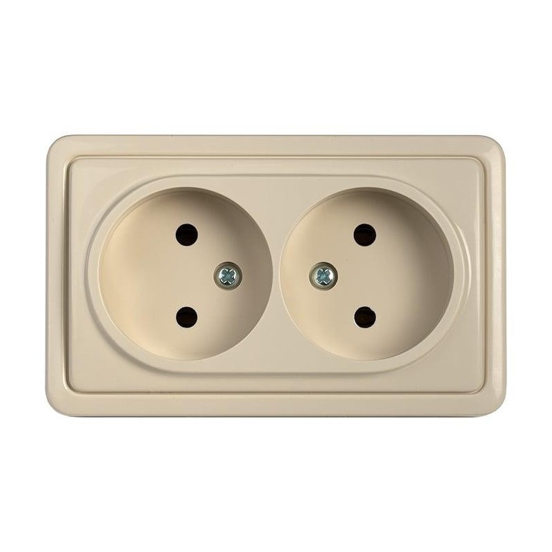 SURFACE MOUNTED SOCKET WITHOUT EARTH