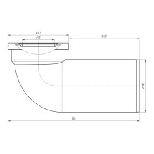Ani Plast W9220EU WC Pipe Hard 110mm Ani Plast W9220EU WC Pipe Hard 110mm