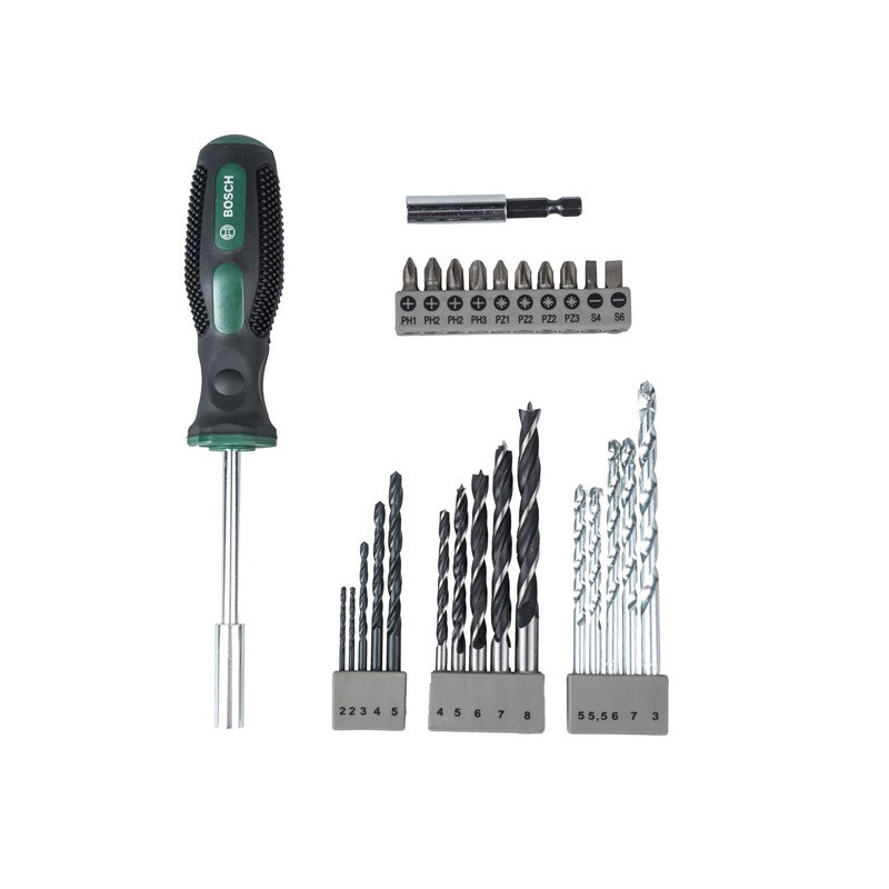 SET WITH HAND SCREWDRIVER 27- PCS BOSC