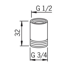 Įmova Oras 158691, 1 / 2'', 3 / 4''