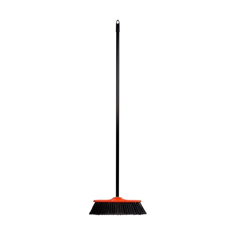 SPONTEX RED INDOOR BROOM WITH HANDLE, (1