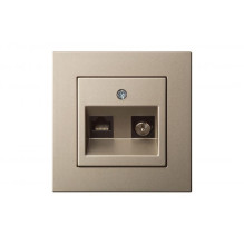 SOCKET LIREGUS EPSILON DAT+TV WO / F CH. SOCKET LIREGUS EPSILON DAT+TV WO / F CH.