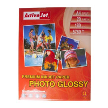 Photo paper Active Jet AP4-180G20, glossy, A4 Photo paper Active Jet AP4-180G20, glossy, A4