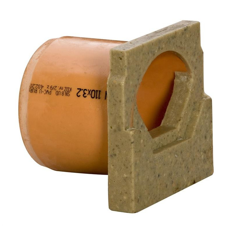 Rear wall with PVC pipe h90