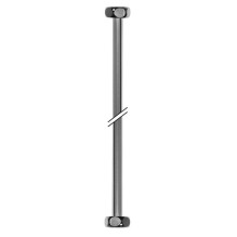 Prijungiamasis vamzdis, DN10, 80 cm, dvi 1 / 2" veržlės