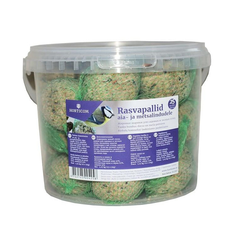 KAMUOL RIEBALŲ LAUKIN PAUKŠČIAM 25X90 G